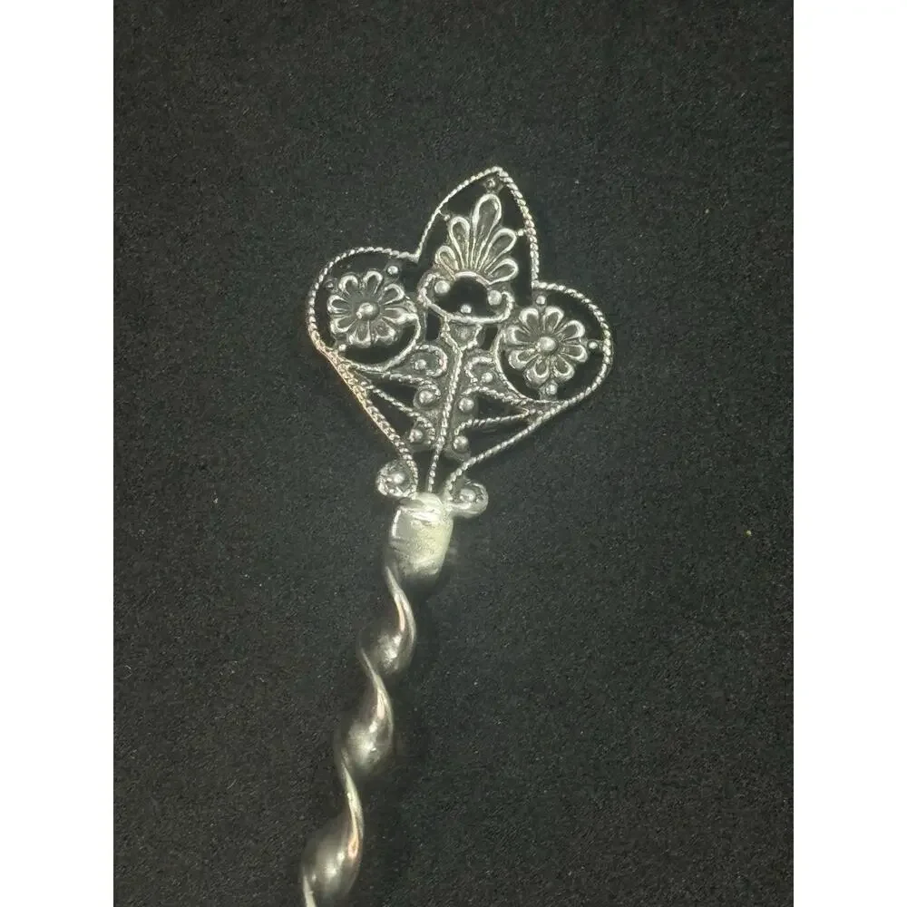 Mother Of Pearl Sterling Silver Handle Caviar Server
